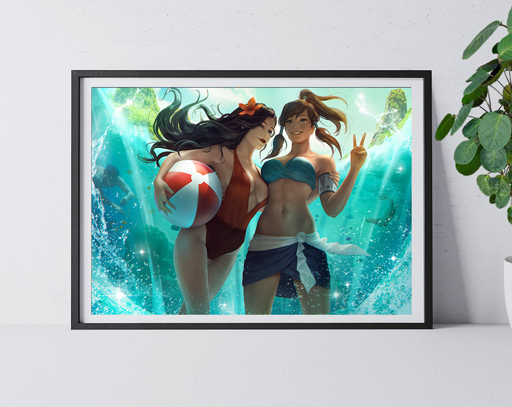 Beach Day Korra & Asami – Zarory